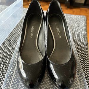Stuart Weitzman Moody Pumps, Black Patent Leather
